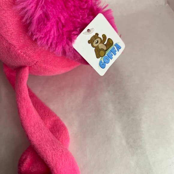 Goffa International PINK FLAMINGO Stuffed Animal PLUSH TOY New w/Tags - Picture 4 of 4